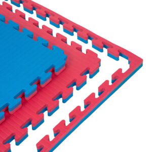 Kék-piros Standard Puzzle szőnyeg 4 cm MMA-hoz