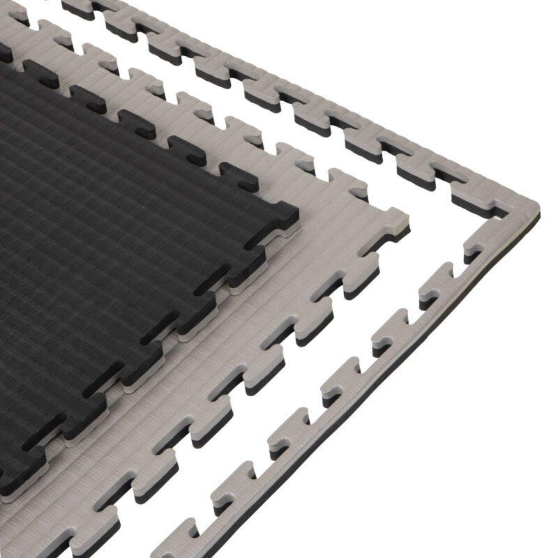 Standard fekete-szürke 2,5 cm-es puzzle szőnyeg karatéhoz