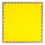 Sárga-szürke standard szőnyeg 2,5 cm óvodákba